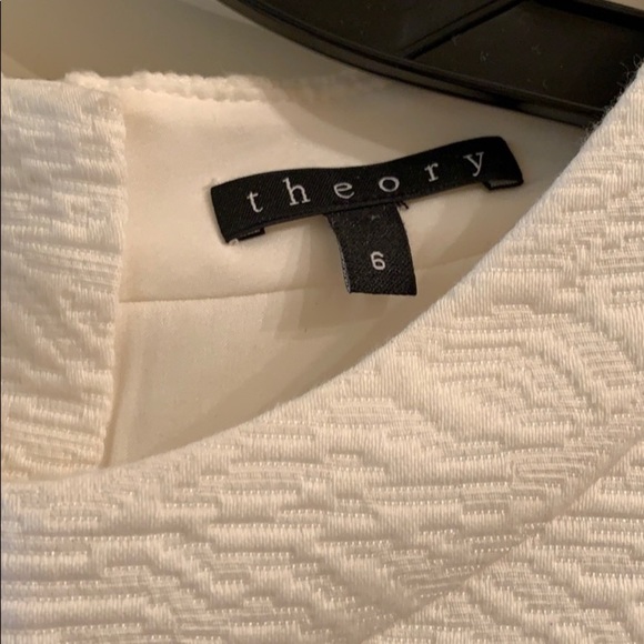 Theory Orinthia Cap-Sleeve Dress (white) - Picture 7 of 9